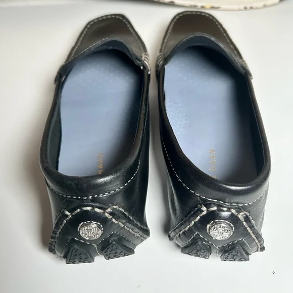 Cole Haan Black Leather Slip-On Loafers Women’s Flat Size 8.5B - Picture 12 of 15